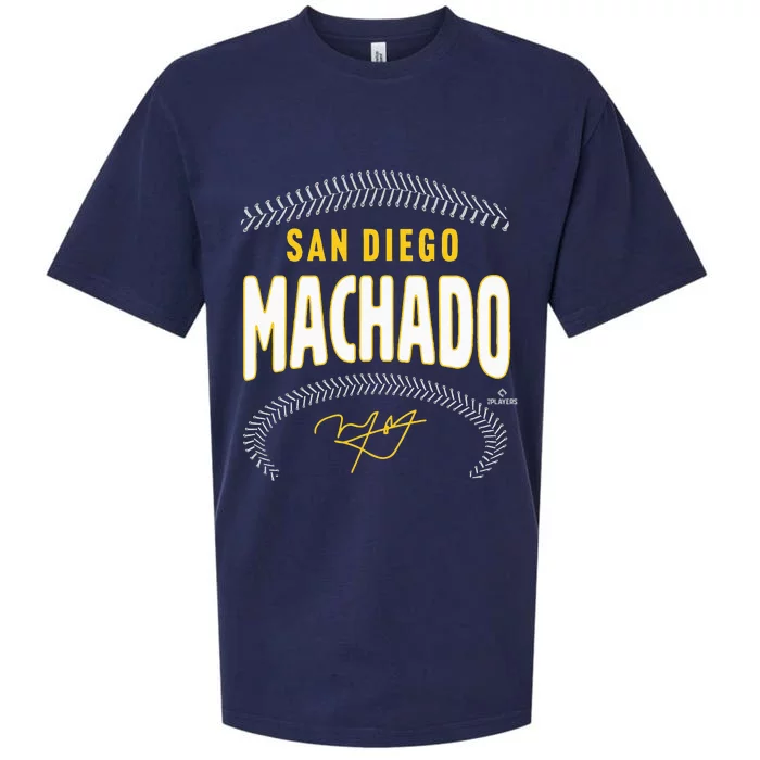 Manny Machado San Diego Name & Number Sueded Cloud Jersey T-Shirt