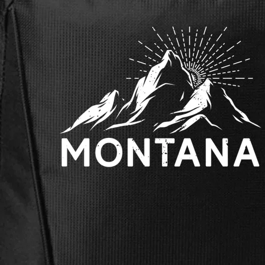 Montana Mountaineer Summit Climb Hiking Mountain Fan Gift City Backpack