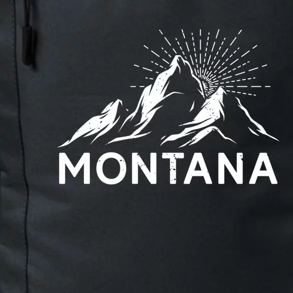 Montana Mountaineer Summit Climb Hiking Mountain Fan Gift Daily Commute Backpack