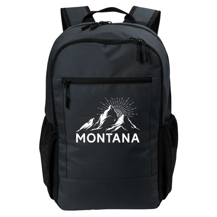 Montana Mountaineer Summit Climb Hiking Mountain Fan Gift Daily Commute Backpack