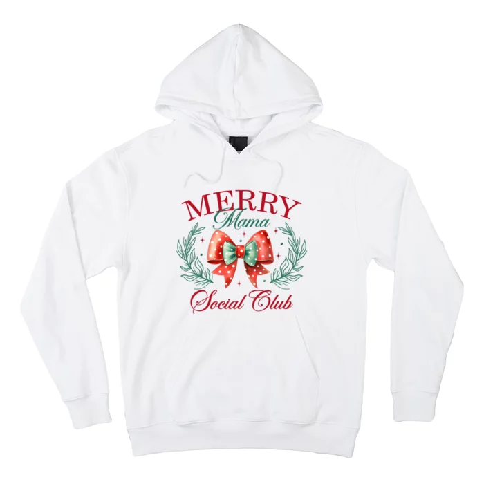 Merry Mama Social Club Coquette Christmas Hoodie