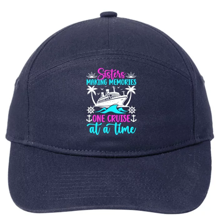 Making Memories Sisters Cruise Trip 2024 Sisters Vacation 7-Panel Snapback Hat