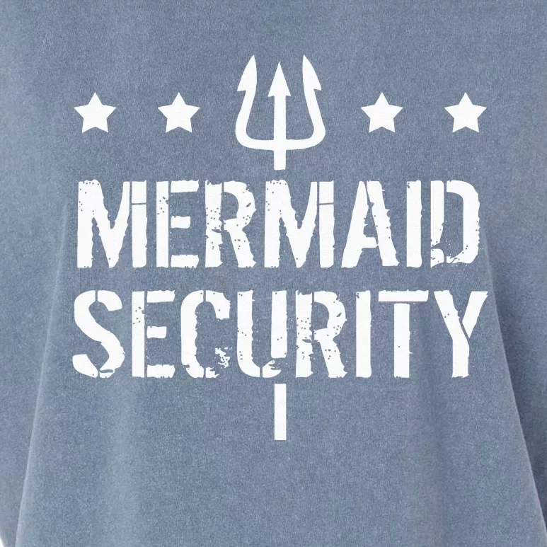 Merman Mermaid Security Funny Swimming Garment-Dyed Women's Muscle Tee