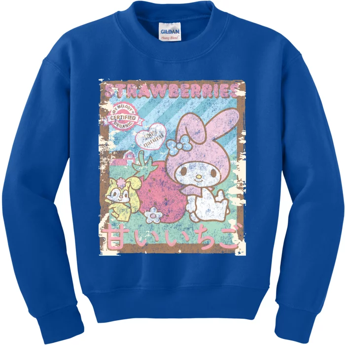 My Melody Strawberry Picking Strawberries Farm Meaningful Gift Kids Sweatshirt