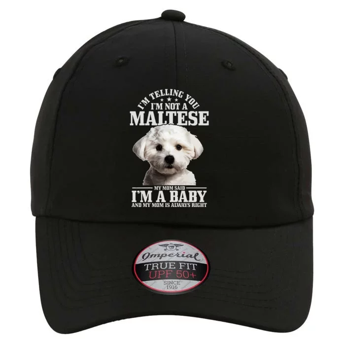 Maltese Mom Said IM A Baby Funny Maltese Dog The Original Performance Cap