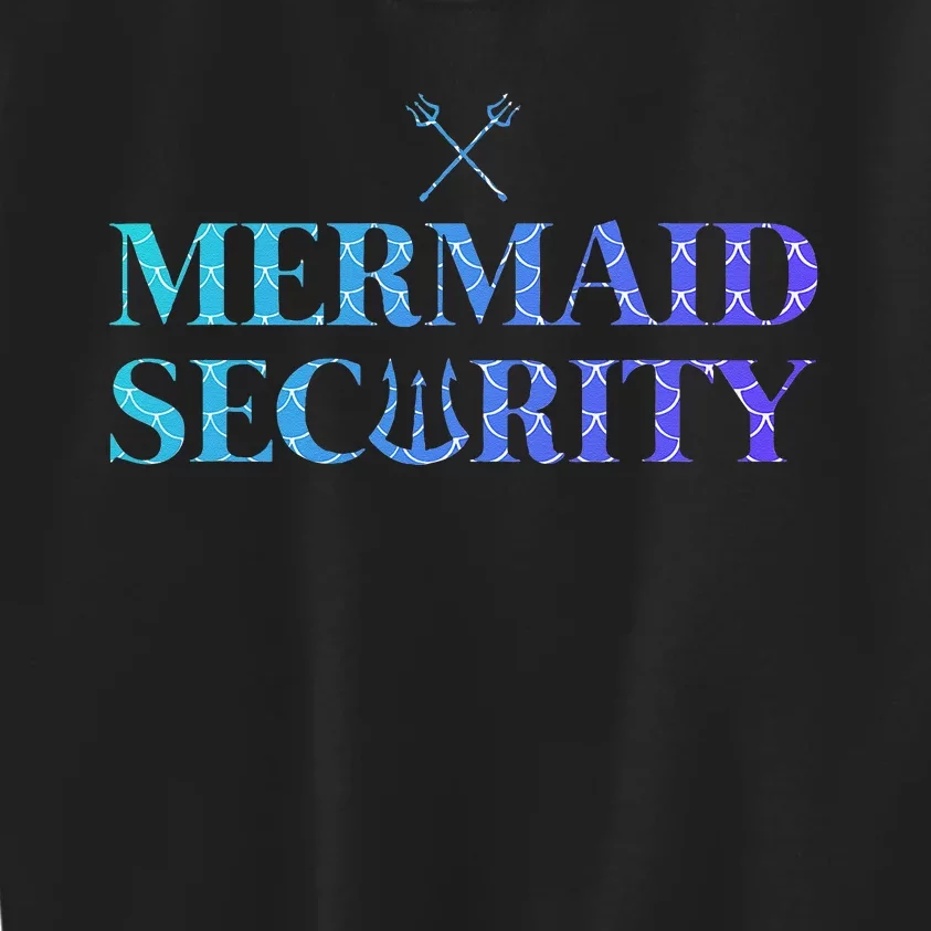 Merman Mermaid Security Kids Sweatshirt