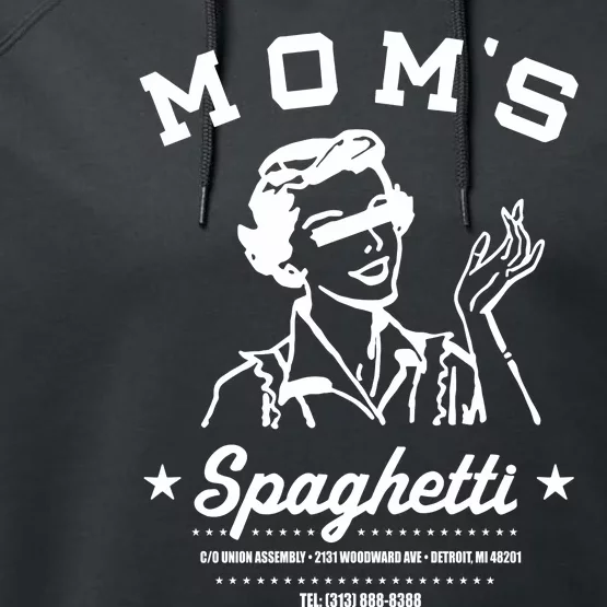 Momsspaghetti MomS Spaghetti Detroit Mi Performance Fleece Hoodie