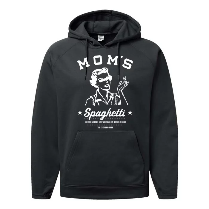 Momsspaghetti MomS Spaghetti Detroit Mi Performance Fleece Hoodie