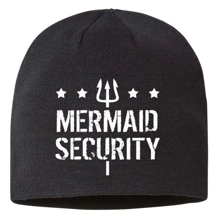 Merman Mermaid Security Funny Swimming 8 1/2in Sustainable Knit Beanie