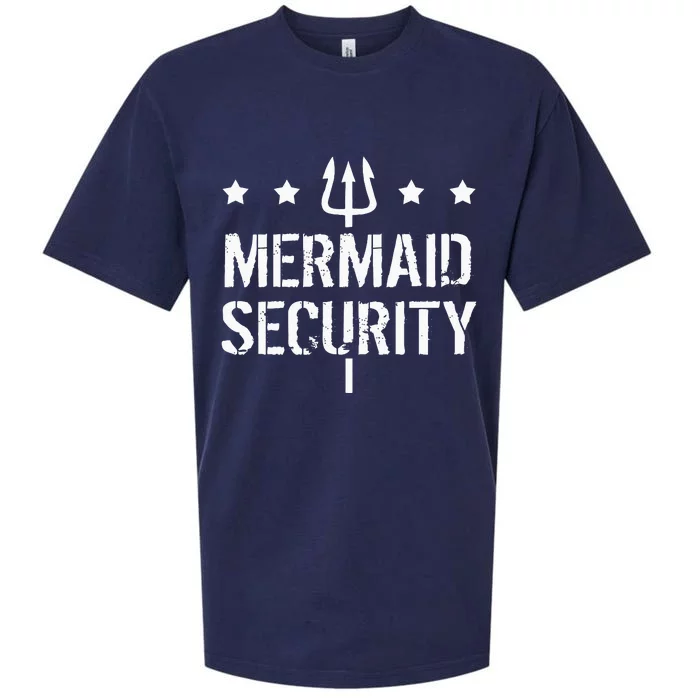 Merman Mermaid Security Funny Swimming Sueded Cloud Jersey T-Shirt