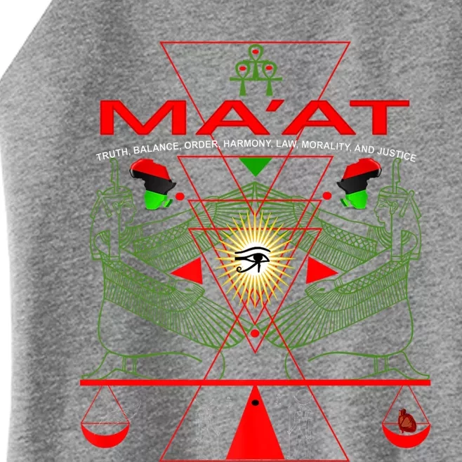 Ma'at Maat Sacred Geometry Science Egyptian Gift Art Gift Women’s Perfect Tri Rocker Tank