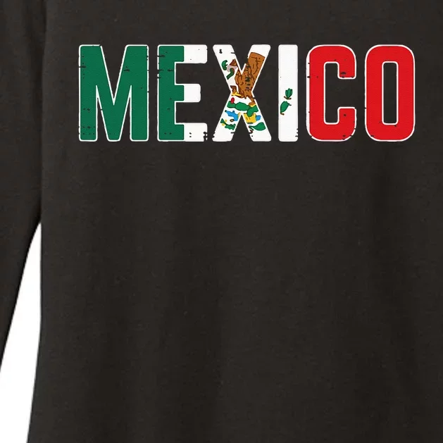 Mexico Mexican Soccer Fan Womens CVC Long Sleeve Shirt