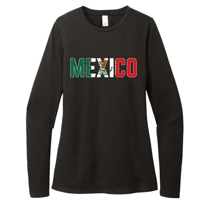 Mexico Mexican Soccer Fan Womens CVC Long Sleeve Shirt