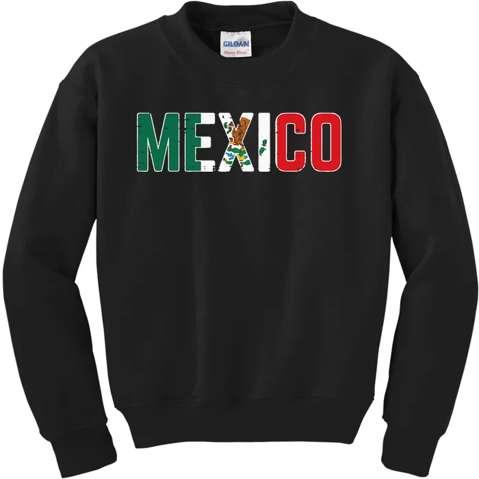 Mexico Mexican Soccer Fan Kids Sweatshirt