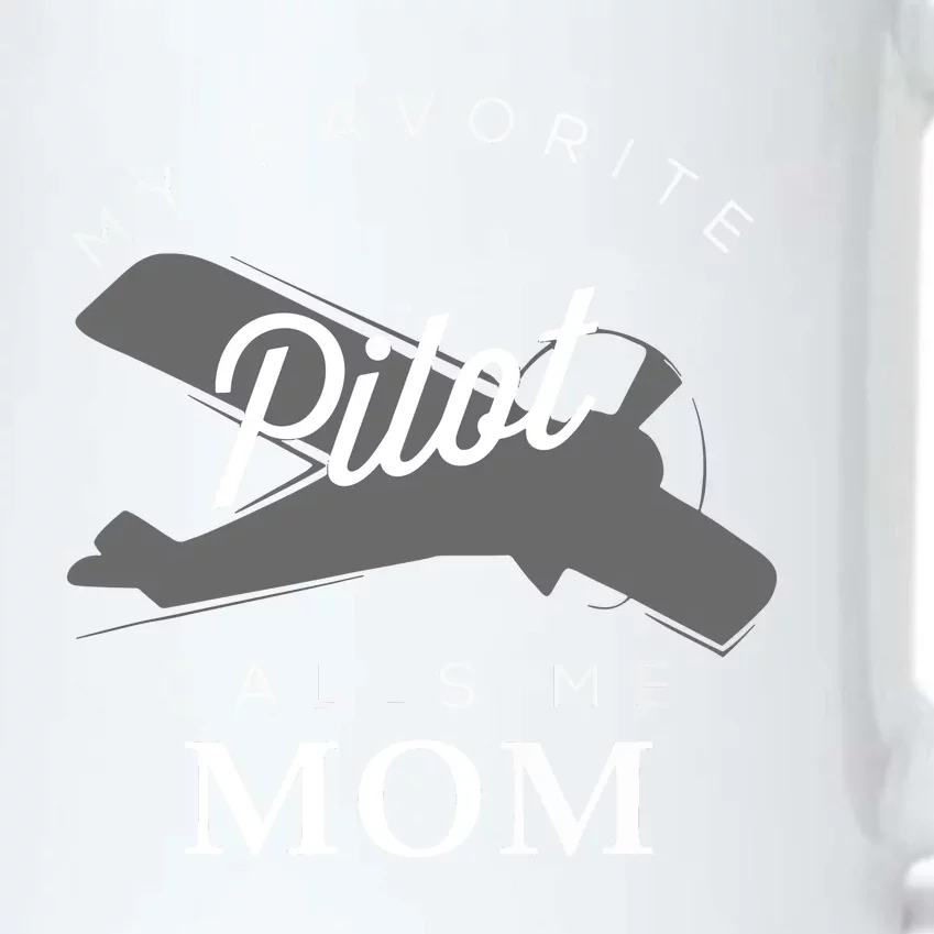 Mom Mother Son Daughter Airplane Pilot BirthDay Black Color Changing Mug