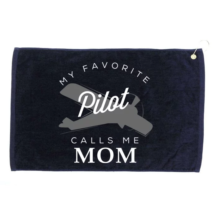 Mom Mother Son Daughter Airplane Pilot BirthDay Grommeted Golf Towel