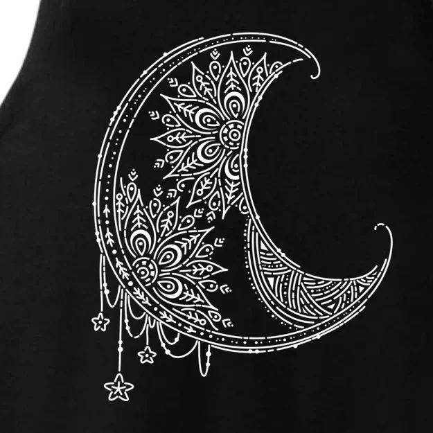 Magic Moon | Star Moon Mandala Ladies Tri-Blend Wicking Tank