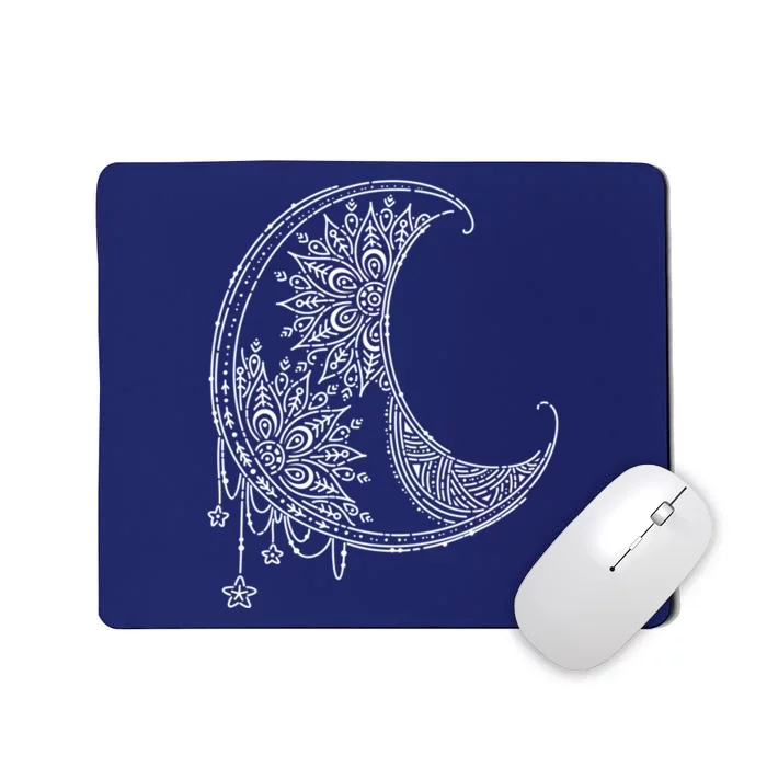 Magic Moon | Star Moon Mandala Mousepad