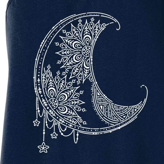 Magic Moon | Star Moon Mandala Women's Racerback Tank