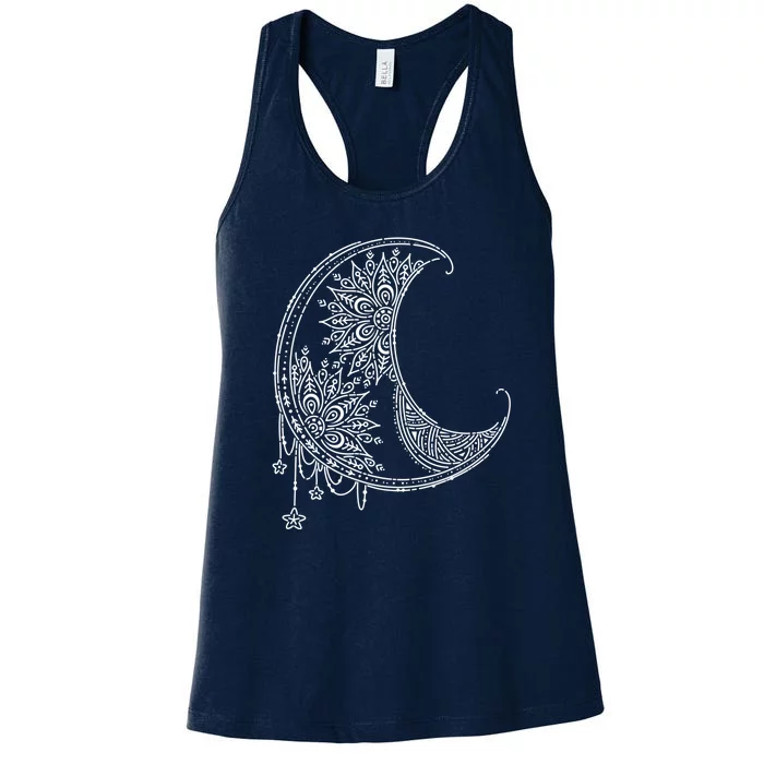 Magic Moon | Star Moon Mandala Women's Racerback Tank