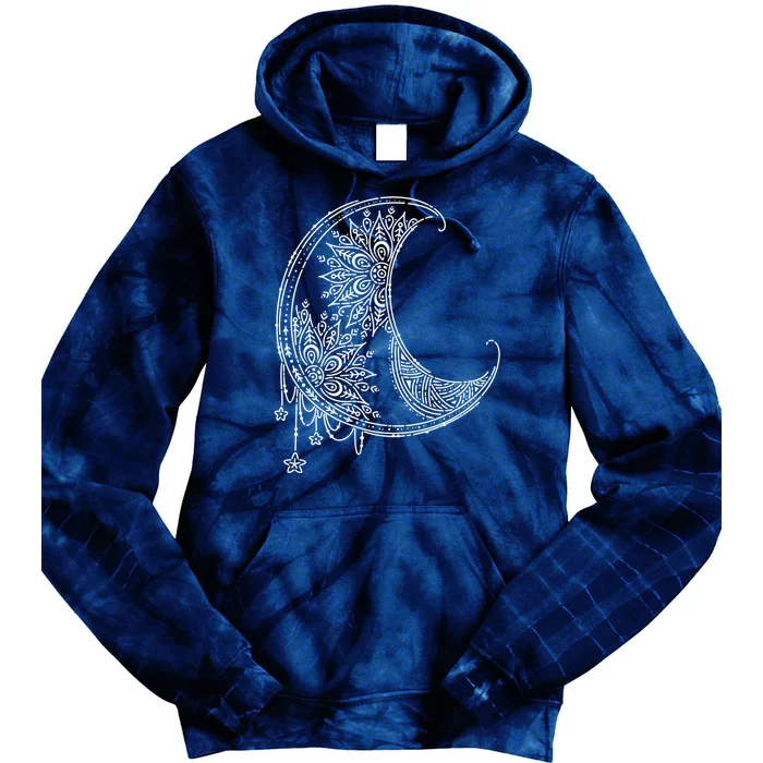 Magic Moon | Star Moon Mandala Tie Dye Hoodie