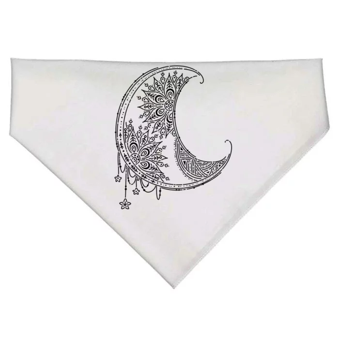 Magic Moon | Star Moon Mandala USA-Made Doggie Bandana