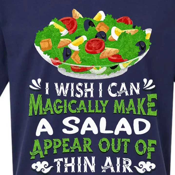 Magically Make Salads Appear Out Of Thin Air Salad Sueded Cloud Jersey T-Shirt