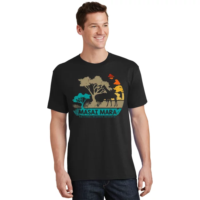 Masai Mara Safari National Reserve Kenya Serengeti Wildlife T-Shirt