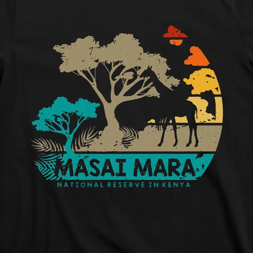 Masai Mara Safari National Reserve Kenya Serengeti Wildlife T-Shirt