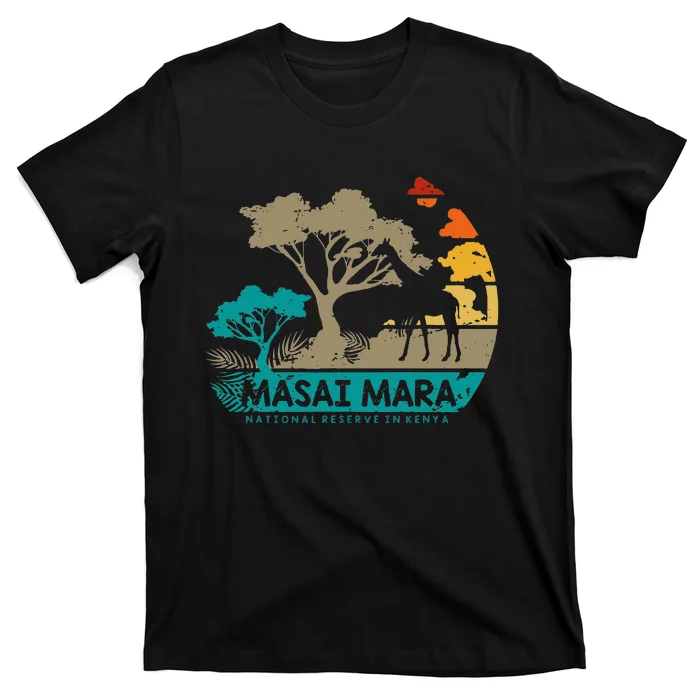 Masai Mara Safari National Reserve Kenya Serengeti Wildlife T-Shirt