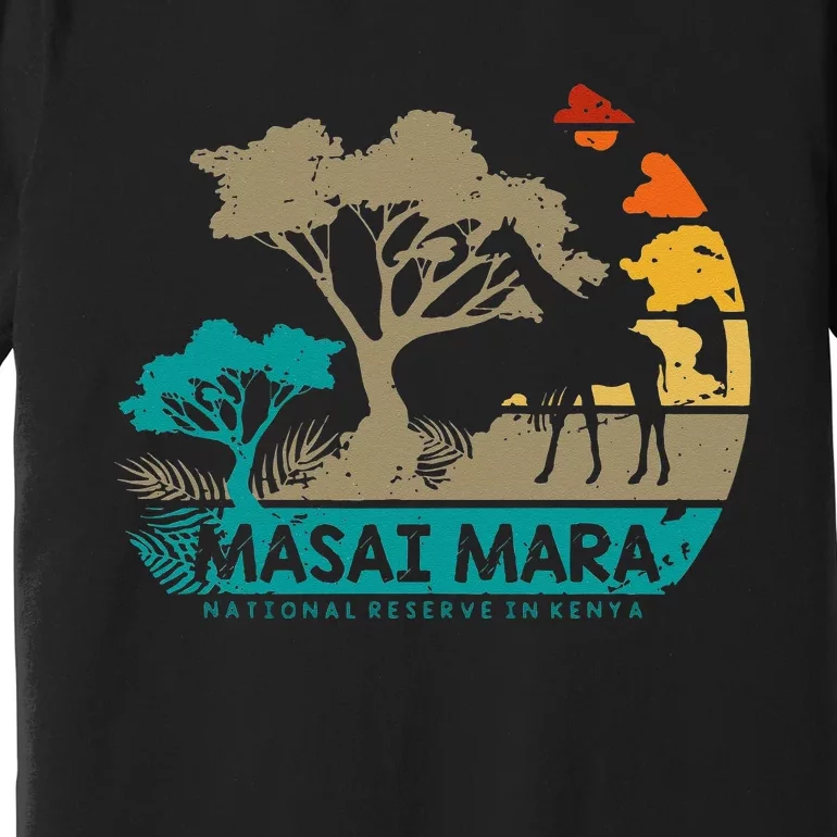 Masai Mara Safari National Reserve Kenya Serengeti Wildlife Premium T-Shirt