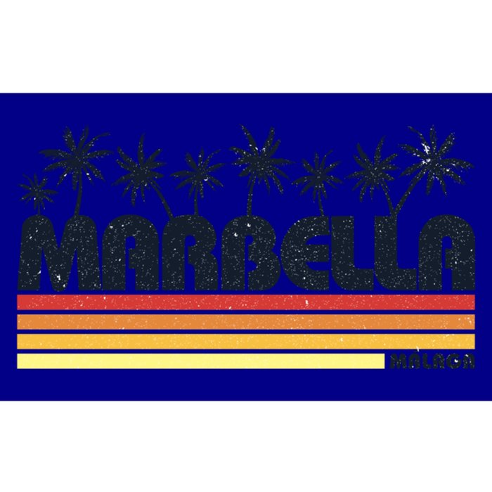 Marbella Malaga Spain Retro Beach Tourism Gift Bumper Sticker