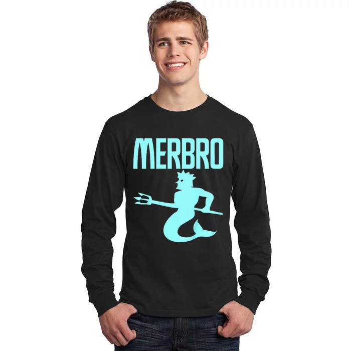 Majestic Merbro Swimming Merman Design Tall Long Sleeve T-Shirt