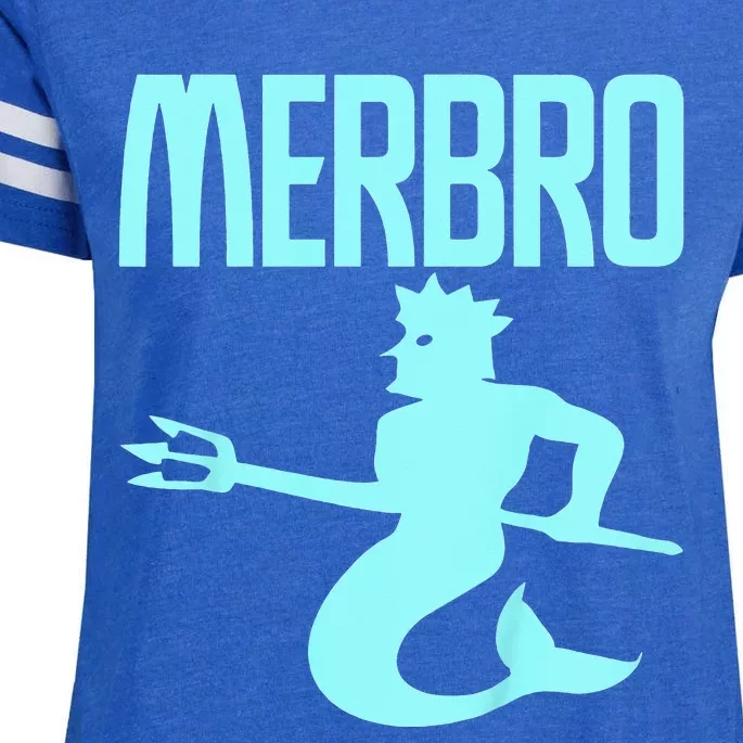 Majestic Merbro Swimming Merman Design Enza Ladies Jersey Football T-Shirt