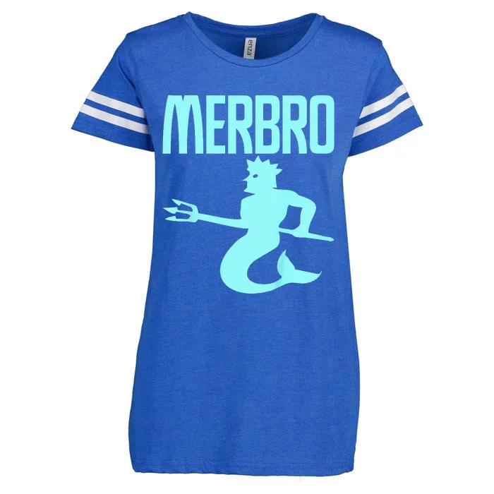 Majestic Merbro Swimming Merman Design Enza Ladies Jersey Football T-Shirt