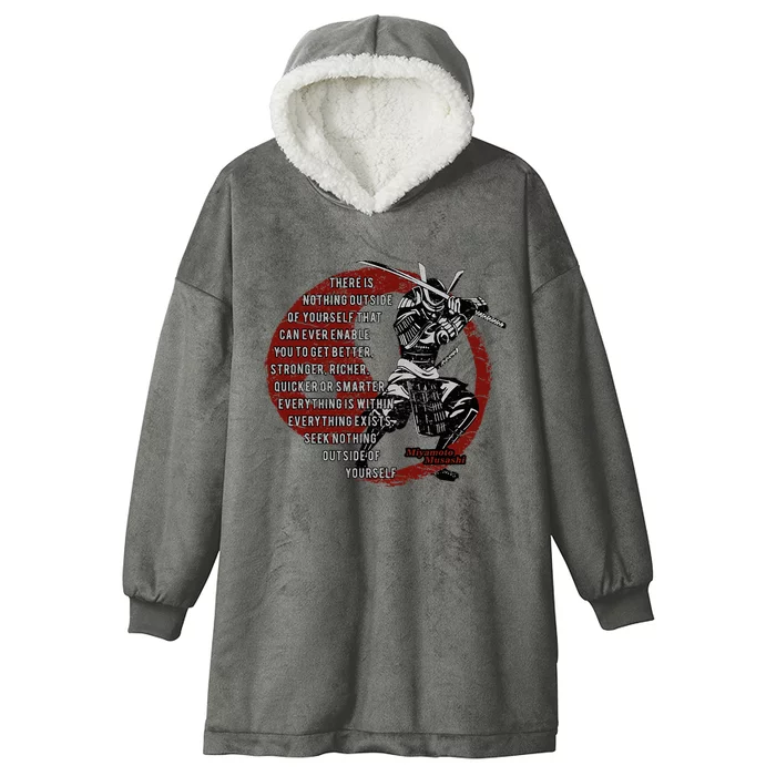 Miyamoto Musashi Samurai Ronin Hooded Wearable Blanket