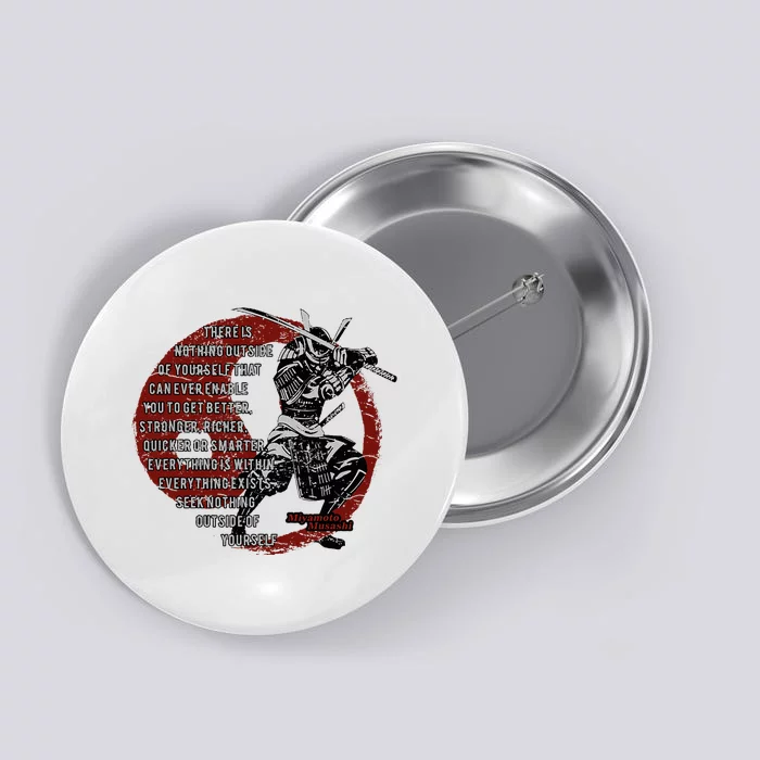 Miyamoto Musashi Samurai Ronin Button