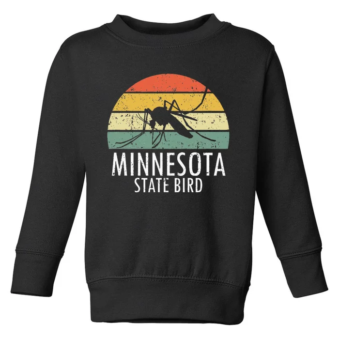 Minnesota Mosquito State Bird Funny Camping Outdoors Toddler Sweatshirt