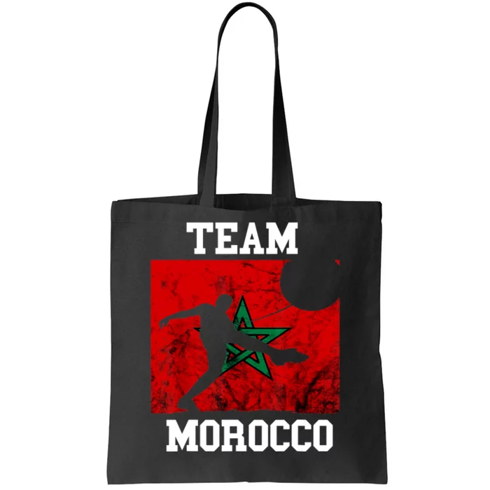 Morocco Moroccan Soccer Team Moroccan Pride Morocco Flag Tote Bag