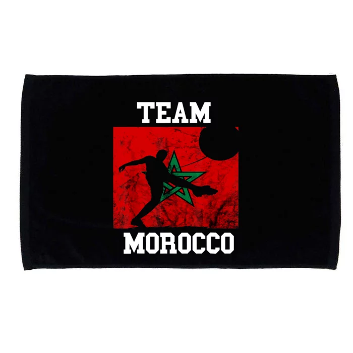 Morocco Moroccan Soccer Team Moroccan Pride Morocco Flag Microfiber Hand Towel