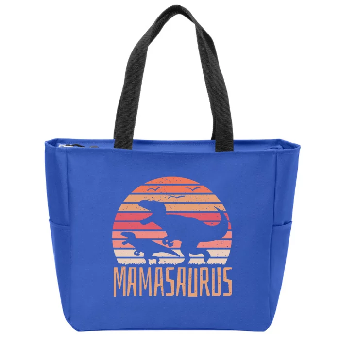 Mamasaurus Mom Strong Love Proud Dinosaur Cool Gift Zip Tote Bag