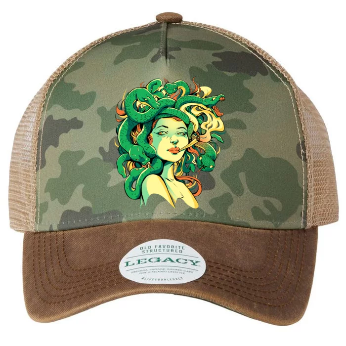 Medusa Marijuana Stoner Legacy Tie Dye Trucker Hat