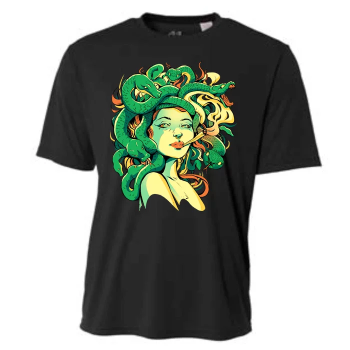 Medusa Marijuana Stoner Cooling Performance Crew T-Shirt