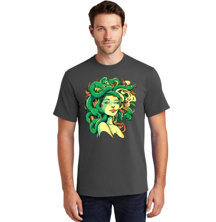 Medusa Marijuana Stoner Tall T-Shirt