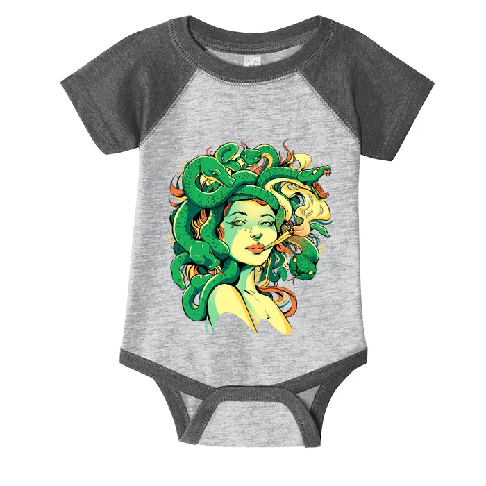 Medusa Marijuana Stoner Infant Baby Jersey Bodysuit