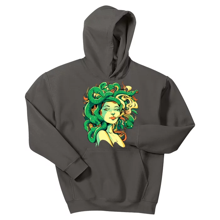 Medusa Marijuana Stoner Kids Hoodie