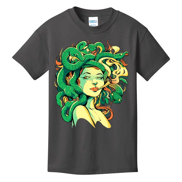 Medusa Marijuana Stoner Kids T-Shirt