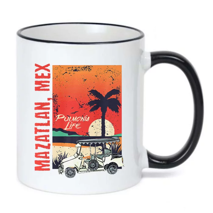 Mazatlan Mexico Sinaloa Pulmonia Vacation Cruise Souvenir Black Color Changing Mug