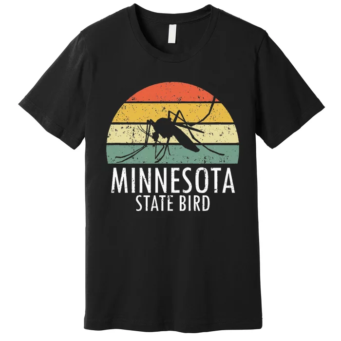 Minnesota Mosquito State Bird Funny Camping Outdoors Premium T-Shirt