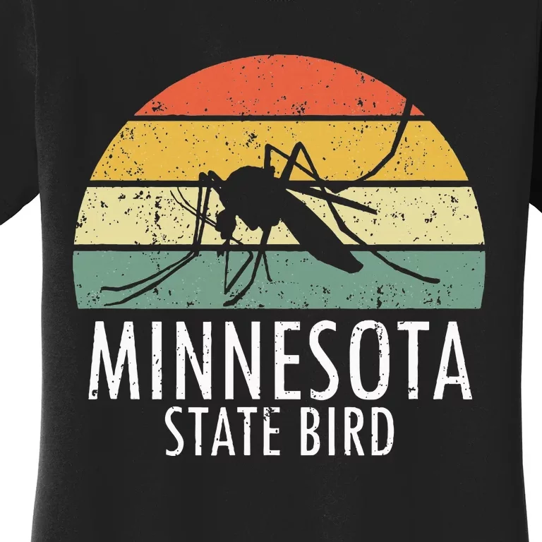 Minnesota Mosquito State Bird Funny Camping Outdoors Women's T-Shirt